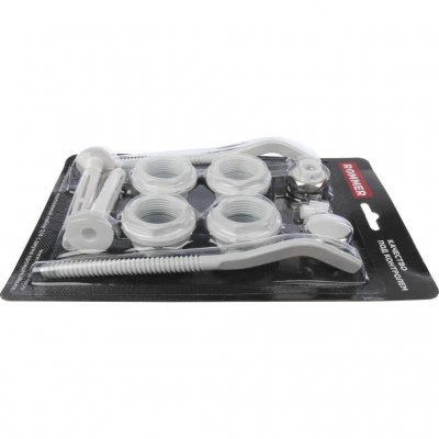 ROMMER 3/4 монтажный комплект c двумя кронштейнами 11 в 1 (RAL9016) ROMMER 3/4 монтажный комплект c двумя кронштейнами 11 в 1 (RAL9016)