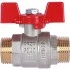 ROMMER Шаровой кран 3/4 НР/НР, ручка бабочка ROMMER Шаровой кран 3/4 НР/НР, ручка бабочка