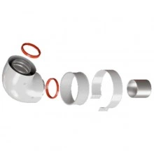 ROMMER RCA-6010-210190 Начальный участок 90 гр. 60/100 (Baxi (кроме ECO Nova/Classic), Ariston, Vaillant, Viessmann, Kiturami, Mizudo, Beretta, Oasis, Wolf, Haier, Tiberis, DeDietrich, Arderia ) хомут в комплекте +