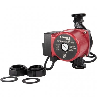 ROMMER RCP-0004 Profi RCP-0004-2560180 ROMMER Циркуляционный насос Profi 25/60-180 ROMMER RCP-0004 Profi RCP-0004-2560180 ROMMER Циркуляционный насос Profi 25/60-180