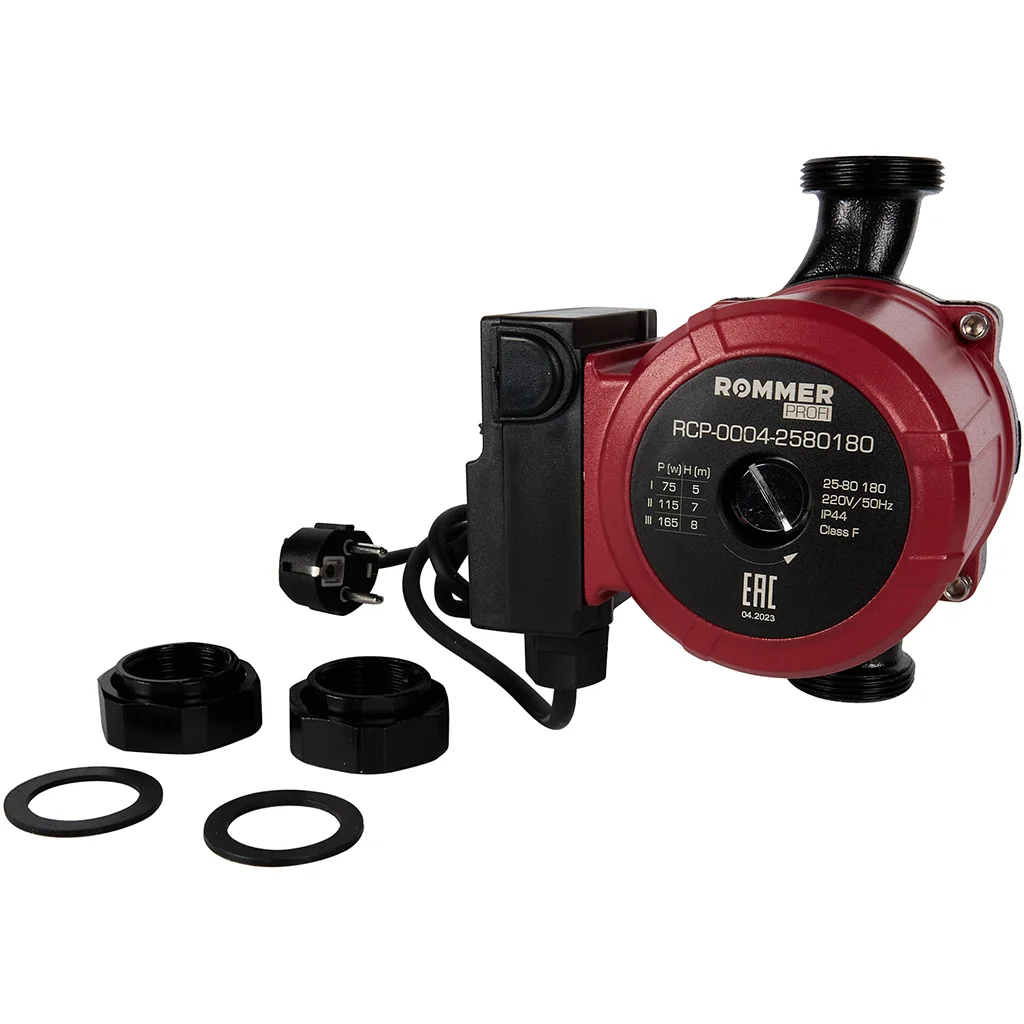 ROMMER RCP-0004 Profi RCP-0004-2580180 ROMMER Циркуляционный насос Profi 25/80-180 ROMMER RCP-0004 Profi RCP-0004-2580180 ROMMER Циркуляционный насос Profi 25/80-180