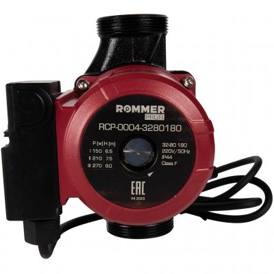 ROMMER RCP-0004 Profi RCP-0004-3280180 ROMMER Циркуляционный насос Profi 32/80-180 ROMMER RCP-0004 Profi RCP-0004-3280180 ROMMER Циркуляционный насос Profi 32/80-180