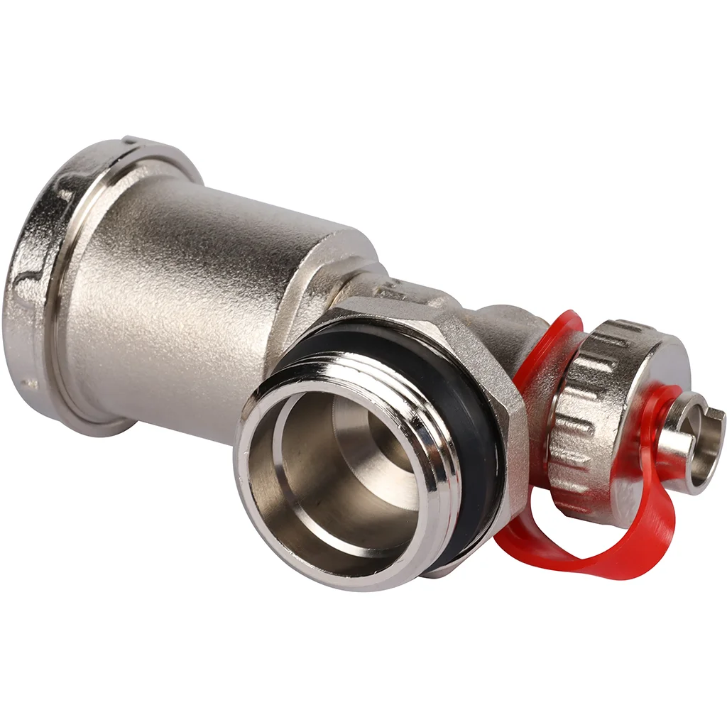 ROMMER RMS-1001-010001 ROMMER Регулируемый концевой фитинг с дренажным вентилем, автоматический воздухоотводчик 1"