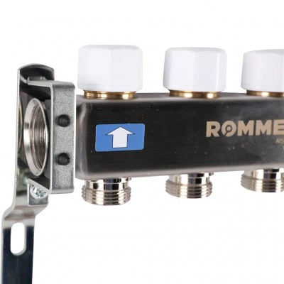 ROMMER RMS-1200-000004 ROMMER Коллектор из нержавеющей стали с расходомерами 4 вых. ROMMER RMS-1200-000004 ROMMER Коллектор из нержавеющей стали с расходомерами 4 вых.