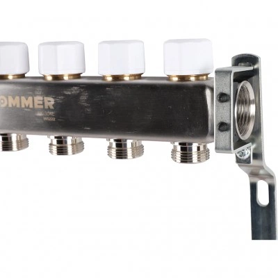 ROMMER RMS-1200-000006 ROMMER Коллектор из нержавеющей стали с расходомерами 6 вых. ROMMER RMS-1200-000006 ROMMER Коллектор из нержавеющей стали с расходомерами 6 вых.