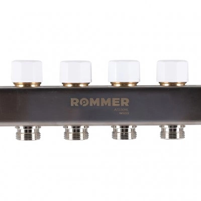 ROMMER RMS-1200-000006 ROMMER Коллектор из нержавеющей стали с расходомерами 6 вых. ROMMER RMS-1200-000006 ROMMER Коллектор из нержавеющей стали с расходомерами 6 вых.