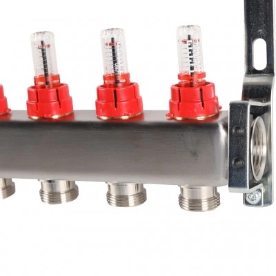 ROMMER RMS-1200-000008 ROMMER Коллектор из нержавеющей стали с расходомерами 8 вых. ROMMER RMS-1200-000008 ROMMER Коллектор из нержавеющей стали с расходомерами 8 вых.