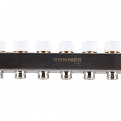 ROMMER RMS-1200-000009 ROMMER Коллектор из нержавеющей стали с расходомерами 9 вых. ROMMER RMS-1200-000009 ROMMER Коллектор из нержавеющей стали с расходомерами 9 вых.