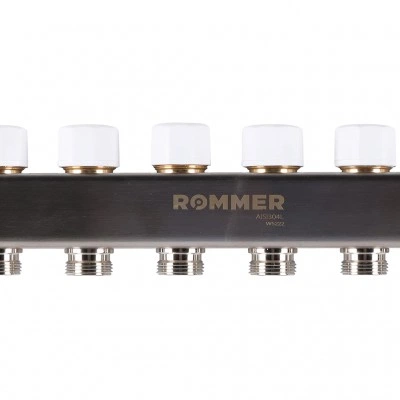 ROMMER RMS-1200-000010 ROMMER Коллектор из нержавеющей стали с расходомерами 10 вых. ROMMER RMS-1200-000010 ROMMER Коллектор из нержавеющей стали с расходомерами 10 вых.