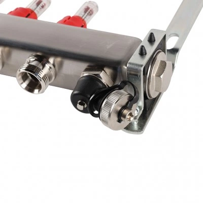 ROMMER RMS-1201-000006 ROMMER Коллектор из нержавеющей стали с расходомерами, с клапаном вып. воздуха и сливом 6 вых. ROMMER RMS-1201-000006 ROMMER Коллектор из нержавеющей стали с расходомерами, с клапаном вып. воздуха и сливом 6 вых.