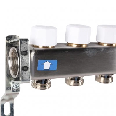 ROMMER RMS-1201-000008 ROMMER Коллектор из нержавеющей стали с расходомерами, с клапаном вып. воздуха и сливом 8 вых. ROMMER RMS-1201-000008 ROMMER Коллектор из нержавеющей стали с расходомерами, с клапаном вып. воздуха и сливом 8 вых.