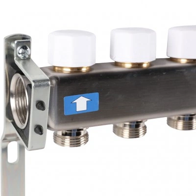 ROMMER RMS-1201-000010 ROMMER Коллектор из нержавеющей стали с расходомерами, с клапаном вып. воздуха и сливом 10 вых. ROMMER RMS-1201-000010 ROMMER Коллектор из нержавеющей стали с расходомерами, с клапаном вып. воздуха и сливом 10 вых.