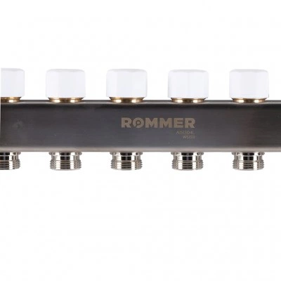 ROMMER RMS-1201-000011 ROMMER Коллектор из нержавеющей стали с расходомерами, с клапаном вып. воздуха и сливом 11 вых. ROMMER RMS-1201-000011 ROMMER Коллектор из нержавеющей стали с расходомерами, с клапаном вып. воздуха и сливом 11 вых.