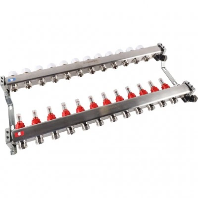ROMMER RMS-1201-000012 ROMMER Коллектор из нержавеющей стали с расходомерами, с клапаном вып. воздуха и сливом 12 вых. ROMMER RMS-1201-000012 ROMMER Коллектор из нержавеющей стали с расходомерами, с клапаном вып. воздуха и сливом 12 вых.