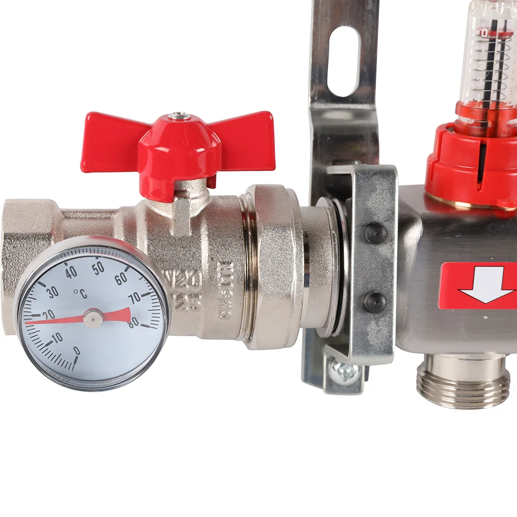 ROMMER RMS-1210-000008 ROMMER Коллектор из нержавеющей стали в сборе с расходомерами 8 вых. ROMMER RMS-1210-000008 ROMMER Коллектор из нержавеющей стали в сборе с расходомерами 8 вых.