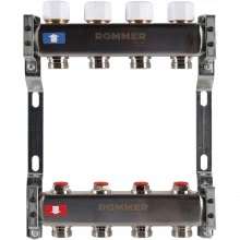 ROMMER RMS-3200-000004 ROMMER Коллектор из нержавеющей стали без расходомеров 4 вых.