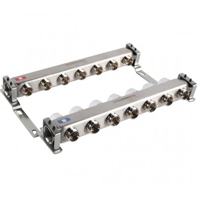 ROMMER RMS-3200-000007 ROMMER Коллектор из нержавеющей стали без расходомеров 7 вых. ROMMER RMS-3200-000007 ROMMER Коллектор из нержавеющей стали без расходомеров 7 вых.