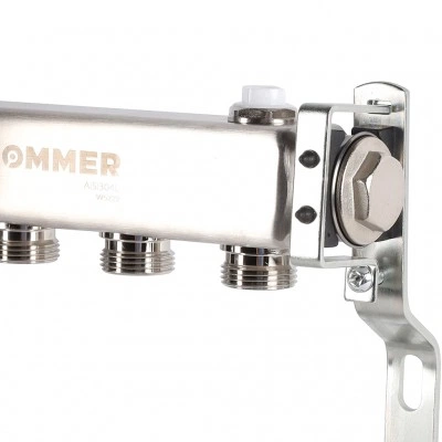 ROMMER RMS-4401-000004 ROMMER Коллектор из нержавеющей стали для радиаторной разводки 4 вых. ROMMER RMS-4401-000004 ROMMER Коллектор из нержавеющей стали для радиаторной разводки 4 вых.