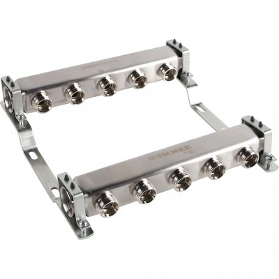 ROMMER RMS-4401-000005 ROMMER Коллектор из нержавеющей стали для радиаторной разводки 5 вых. ROMMER RMS-4401-000005 ROMMER Коллектор из нержавеющей стали для радиаторной разводки 5 вых.