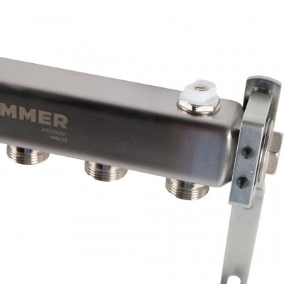 ROMMER RMS-4401-000005 ROMMER Коллектор из нержавеющей стали для радиаторной разводки 5 вых. ROMMER RMS-4401-000005 ROMMER Коллектор из нержавеющей стали для радиаторной разводки 5 вых.