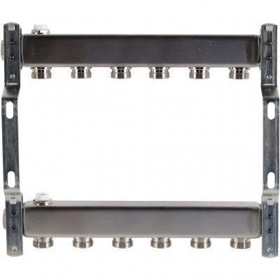 ROMMER RMS-4401-000006 ROMMER Коллектор из нержавеющей стали для радиаторной разводки 6 вых. ROMMER RMS-4401-000006 ROMMER Коллектор из нержавеющей стали для радиаторной разводки 6 вых.
