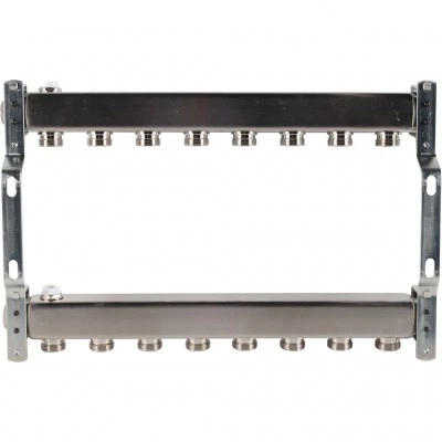 ROMMER RMS-4401-000008 ROMMER Коллектор из нержавеющей стали для радиаторной разводки 8 вых. ROMMER RMS-4401-000008 ROMMER Коллектор из нержавеющей стали для радиаторной разводки 8 вых.