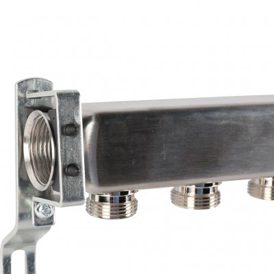 ROMMER RMS-4401-000008 ROMMER Коллектор из нержавеющей стали для радиаторной разводки 8 вых. ROMMER RMS-4401-000008 ROMMER Коллектор из нержавеющей стали для радиаторной разводки 8 вых.