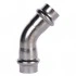 ROMMER RSS-0005-000015 ROMMER Угольник 45°-ВПр, 15, из нержавеющей стали прессовой ROMMER RSS-0005-000015 ROMMER Угольник 45°-ВПр, 15, из нержавеющей стали прессовой
