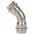 ROMMER RSS-0005-000022 ROMMER Угольник 45°-ВПр, 22, из нержавеющей стали прессовой ROMMER RSS-0005-000022 ROMMER Угольник 45°-ВПр, 22, из нержавеющей стали прессовой