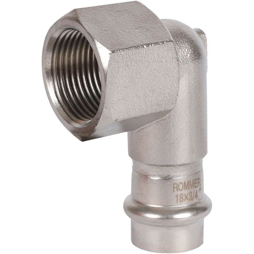 ROMMER RSS-0009-001834 ROMMER Угольник-переходник-ВР, 18х3/4, из нержавеющей стали прессовой ROMMER RSS-0009-001834 ROMMER Угольник-переходник-ВР, 18х3/4, из нержавеющей стали прессовой