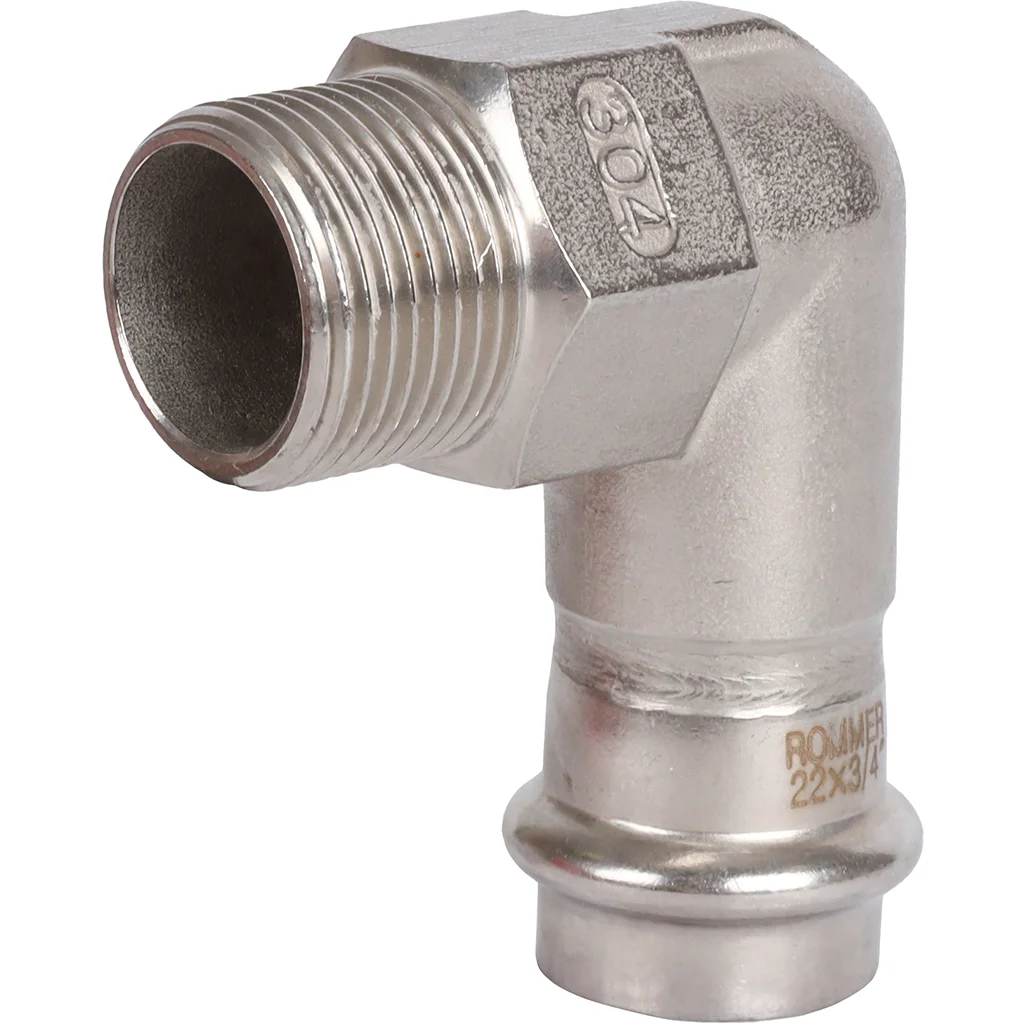 ROMMER RSS-0010-002234 ROMMER Угольник-переходник-НР, 22х3/4, из нержавеющей стали прессовой ROMMER RSS-0010-002234 ROMMER Угольник-переходник-НР, 22х3/4, из нержавеющей стали прессовой