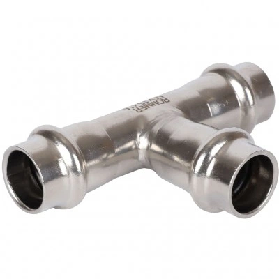 ROMMER RSS-0013-000015 ROMMER Тройник равнопроходной, 15, из нержавеющей стали прессовой ROMMER RSS-0013-000015 ROMMER Тройник равнопроходной, 15, из нержавеющей стали прессовой