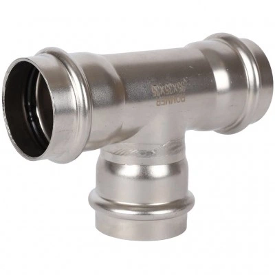 ROMMER RSS-0013-000035 ROMMER Тройник равнопроходной, 35, из нержавеющей стали прессовой ROMMER RSS-0013-000035 ROMMER Тройник равнопроходной, 35, из нержавеющей стали прессовой