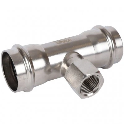 ROMMER RSS-0014-221822 Тройник переходной, 22х18х22, из нержавеющей стали прессовой ROMMER RSS-0014-221822 Тройник переходной, 22х18х22, из нержавеющей стали прессовой