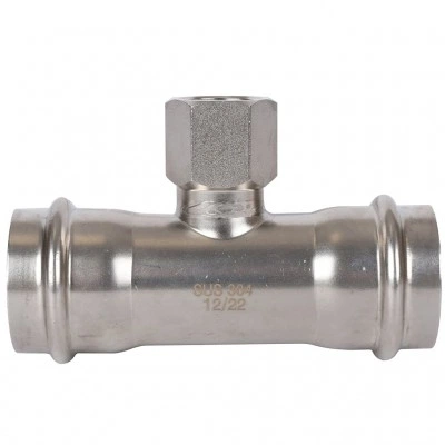 ROMMER RSS-0014-221822 Тройник переходной, 22х18х22, из нержавеющей стали прессовой ROMMER RSS-0014-221822 Тройник переходной, 22х18х22, из нержавеющей стали прессовой