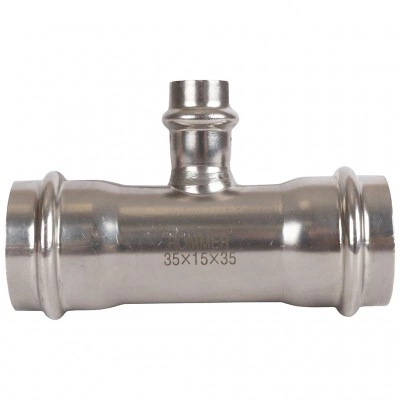ROMMER RSS-0014-351535 Тройник переходной, 35х15х35, из нержавеющей стали прессовой ROMMER RSS-0014-351535 Тройник переходной, 35х15х35, из нержавеющей стали прессовой
