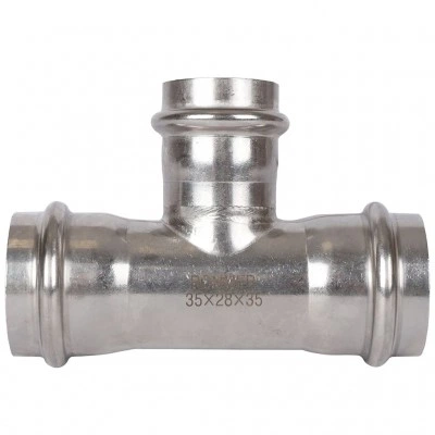 ROMMER RSS-0014-352835 Тройник переходной, 35х28х35, из нержавеющей стали прессовой ROMMER RSS-0014-352835 Тройник переходной, 35х28х35, из нержавеющей стали прессовой