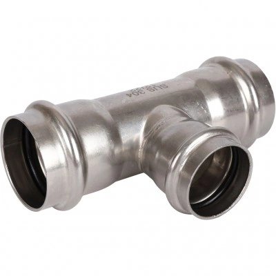 ROMMER RSS-0014-423542 Тройник переходной, 42х35х42, из нержавеющей стали прессовой ROMMER RSS-0014-423542 Тройник переходной, 42х35х42, из нержавеющей стали прессовой