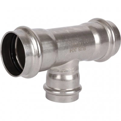 ROMMER RSS-0014-423542 Тройник переходной, 42х35х42, из нержавеющей стали прессовой ROMMER RSS-0014-423542 Тройник переходной, 42х35х42, из нержавеющей стали прессовой