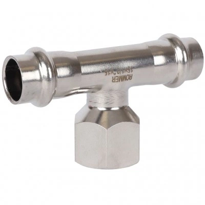ROMMER RSS-0015-001512 ROMMER Тройник-переходник-ВР, 15х1/2, из нержавеющей стали прессовой ROMMER RSS-0015-001512 ROMMER Тройник-переходник-ВР, 15х1/2, из нержавеющей стали прессовой