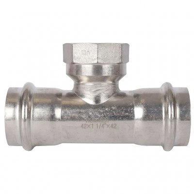 ROMMER RSS-0015-042114 ROMMER Тройник-переходник-ВР, 42х1 1/4, из нержавеющей стали прессовой ROMMER RSS-0015-042114 ROMMER Тройник-переходник-ВР, 42х1 1/4, из нержавеющей стали прессовой
