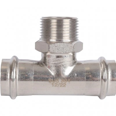 ROMMER RSS-0016-000281 ROMMER Тройник-переходник-НР, 28х1, из нержавеющей стали прессовой ROMMER RSS-0016-000281 ROMMER Тройник-переходник-НР, 28х1, из нержавеющей стали прессовой