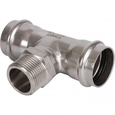 ROMMER RSS-0016-000351 ROMMER Тройник-переходник-НР, 35х1, из нержавеющей стали прессовой ROMMER RSS-0016-000351 ROMMER Тройник-переходник-НР, 35х1, из нержавеющей стали прессовой