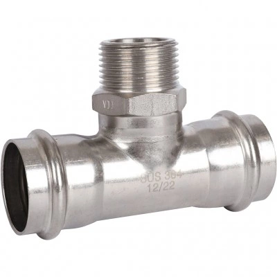 ROMMER RSS-0016-000351 ROMMER Тройник-переходник-НР, 35х1, из нержавеющей стали прессовой ROMMER RSS-0016-000351 ROMMER Тройник-переходник-НР, 35х1, из нержавеющей стали прессовой