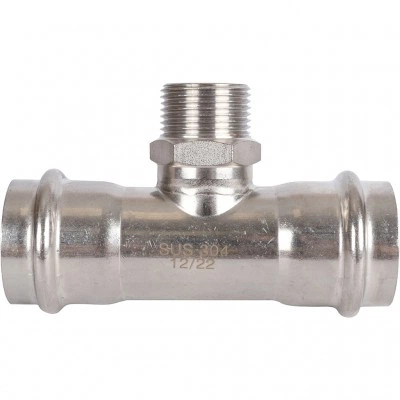 ROMMER RSS-0016-000421 ROMMER Тройник-переходник-НР, 42х1, из нержавеющей стали прессовой ROMMER RSS-0016-000421 ROMMER Тройник-переходник-НР, 42х1, из нержавеющей стали прессовой