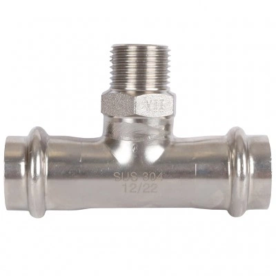 ROMMER RSS-0016-002212 ROMMER Тройник-переходник-НР, 22х1/2, из нержавеющей стали прессовой ROMMER RSS-0016-002212 ROMMER Тройник-переходник-НР, 22х1/2, из нержавеющей стали прессовой