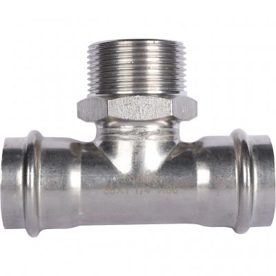 ROMMER RSS-0016-035114 ROMMER Тройник-переходник-НР, 35х1 1/4, из нержавеющей стали прессовой ROMMER RSS-0016-035114 ROMMER Тройник-переходник-НР, 35х1 1/4, из нержавеющей стали прессовой