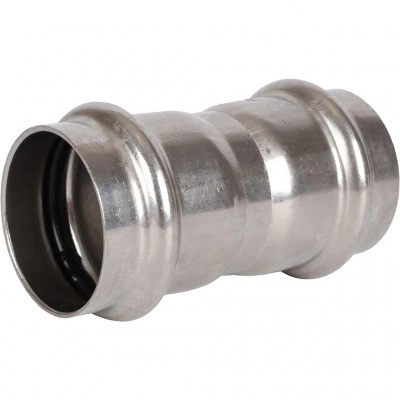 ROMMER RSS-0017-000042 Муфта равнопроходная, 42, из нержавеющей стали прессовой ROMMER RSS-0017-000042 Муфта равнопроходная, 42, из нержавеющей стали прессовой