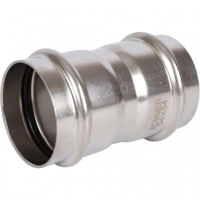 ROMMER RSS-0017-000054 Муфта равнопроходная, 54, из нержавеющей стали прессовой ROMMER RSS-0017-000054 Муфта равнопроходная, 54, из нержавеющей стали прессовой