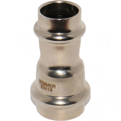 ROMMER RSS-0018-002218 Муфта переходная, 22х18, из нержавеющей стали прессовой ROMMER RSS-0018-002218 Муфта переходная, 22х18, из нержавеющей стали прессовой